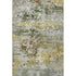 5' X 8' Gold And Beige Abstract Washable Area Rug With UV Protection