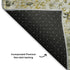 5' X 8' Gold And Beige Abstract Washable Area Rug With UV Protection