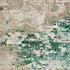 8' X 10' Orange Teal And Blush Abstract Washable Area Rug With UV Protection