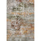 8' X 10' Terra Cotta Ivory And Gray Abstract Washable Area Rug With UV Protection