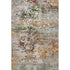 8' X 10' Terra Cotta Ivory And Gray Abstract Washable Area Rug With UV Protection
