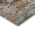 8' X 10' Terra Cotta Ivory And Gray Abstract Washable Area Rug With UV Protection
