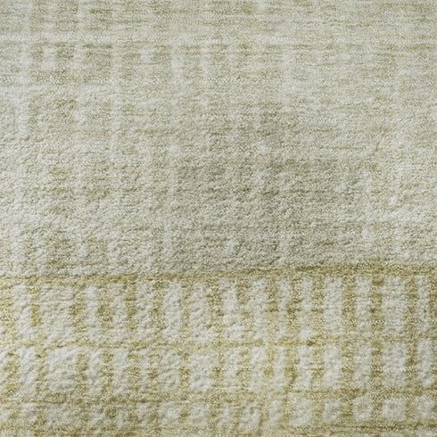 5' X 8' Beige Ivory And Gray Geometric Washable Area Rug With UV Protection