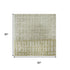5' X 8' Beige Ivory And Gray Geometric Washable Area Rug With UV Protection