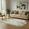 5' X 8' Brown And Beige Geometric Washable Area Rug With UV Protection
