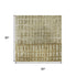 5' X 8' Brown And Beige Geometric Washable Area Rug With UV Protection