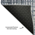5' X 8' Blue And Gray Geometric Washable Area Rug With UV Protection