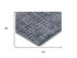 8' X 10' Blue And Gray Geometric Washable Area Rug With UV Protection