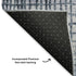 8' X 10' Blue And Gray Geometric Washable Area Rug With UV Protection