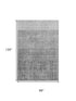 8' X 10' Gray And Silver Geometric Washable Area Rug With UV Protection