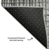 8' X 10' Gray And Silver Geometric Washable Area Rug With UV Protection
