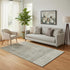 5' X 8' Taupe And Brown Geometric Washable Area Rug With UV Protection