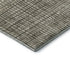 8' Taupe And Brown Geometric Washable Round Rug With UV Protection