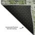 8' X 10' Artichoke Green And Gray Floral Medallion Washable Area Rug With UV Protection