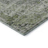 8' X 10' Artichoke Green And Gray Floral Medallion Washable Area Rug With UV Protection