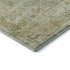 8' Sage And Wheat Floral Medallion Washable Round Rug With UV Protection