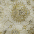 5' X 8' Beige And Wheat Damask Washable Area Rug With UV Protection