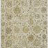 5' X 8' Beige And Wheat Damask Washable Area Rug With UV Protection