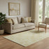 5' X 8' Gold And Beige Damask Washable Area Rug With UV Protection