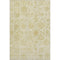 5' X 8' Gold And Beige Damask Washable Area Rug With UV Protection