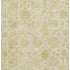 5' X 8' Gold And Beige Damask Washable Area Rug With UV Protection