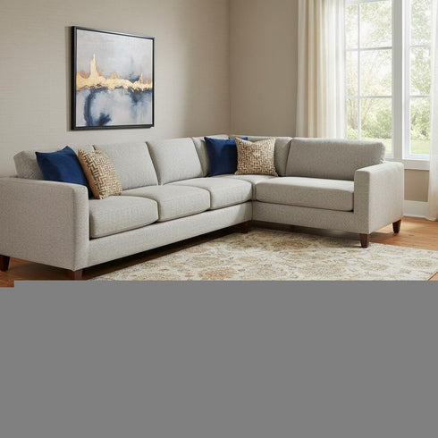 8' X 10' Linen And Gray Damask Washable Area Rug With UV Protection
