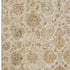 8' X 10' Linen And Gray Damask Washable Area Rug With UV Protection