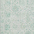 8' X 10' Turquoise And Beige Damask Washable Area Rug With UV Protection