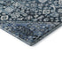 5' X 8' Blue And Ivory Geometric Washable Area Rug With UV Protection