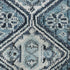 5' X 8' Blue And Ivory Geometric Washable Area Rug With UV Protection