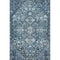 8' X 10' Blue And Ivory Geometric Washable Area Rug With UV Protection