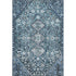 8' X 10' Blue And Ivory Geometric Washable Area Rug With UV Protection