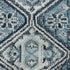 8' X 10' Blue And Ivory Geometric Washable Area Rug With UV Protection