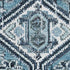 8' X 10' Blue And Ivory Geometric Washable Area Rug With UV Protection