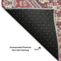 5' X 8' Merlot And Lavender Geometric Washable Area Rug With UV Protection