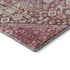 5' X 8' Merlot And Lavender Geometric Washable Area Rug With UV Protection