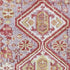 5' X 8' Merlot And Lavender Geometric Washable Area Rug With UV Protection