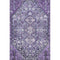 5' X 8' Purple And Ivory Geometric Washable Area Rug With UV Protection