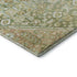 8' Sage Ivory And Tan Geometric Washable Round Rug With UV Protection