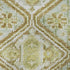 8' Sage Ivory And Tan Geometric Washable Round Rug With UV Protection
