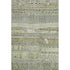 5' X 8' Beige Green And Gray Striped Washable Area Rug With UV Protection