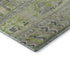 5' X 8' Beige Green And Gray Striped Washable Area Rug With UV Protection