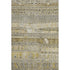 5' X 8' Brown Beige And Gray Striped Washable Area Rug With UV Protection