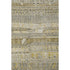 5' X 8' Brown Beige And Gray Striped Washable Area Rug With UV Protection