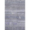 5' X 8' Blue And Gray Striped Washable Area Rug With UV Protection