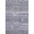 5' X 8' Blue And Gray Striped Washable Area Rug With UV Protection