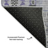 5' X 8' Blue And Gray Striped Washable Area Rug With UV Protection