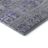 5' X 8' Blue And Gray Striped Washable Area Rug With UV Protection