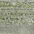 9' X 12' Olive Green And Gray Striped Washable Area Rug With UV Protection