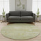 8' Tan And Beige Striped Washable Round Rug With UV Protection